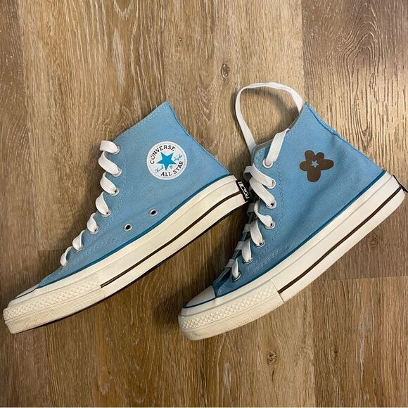 Converse x Golf Le Fleur Chuck 70 High Top Gulf Stream blue retro Women 7.5 EUC - Picture 3 of 15